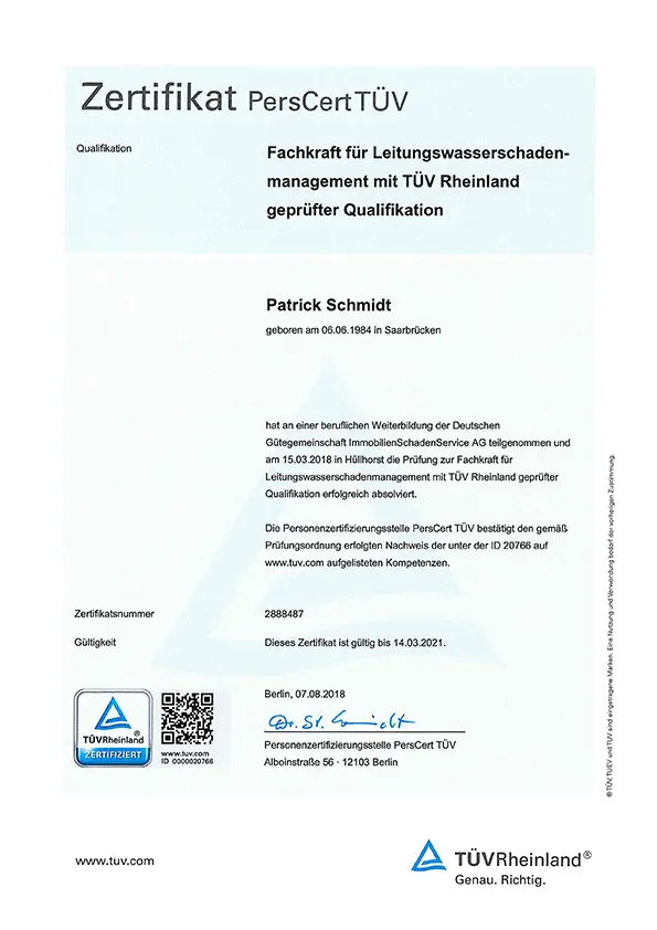 Zertifikat-Tuev-P.Schmidt