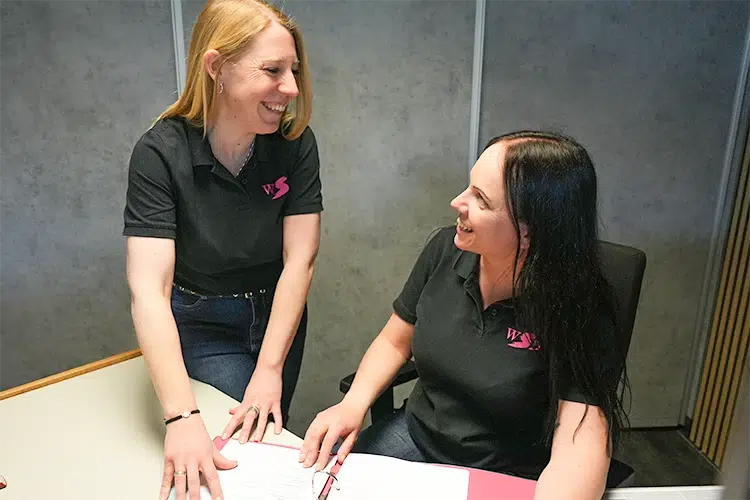 WSD-Karriere-Teambesprechung Karriere bei WSD Saarland, Arbeitstag